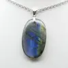 Pendentif ovale en Labradorite - 1