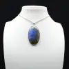 Pendentif ovale en Labradorite - 6