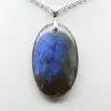 Pendentif ovale en Labradorite - 1