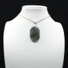 Pendentif ovale en Labradorite - 7