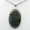 Pendentif ovale en Labradorite - 2
