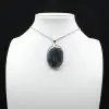 Pendentif ovale en Labradorite - 8