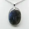 Pendentif ovale en Labradorite - 1