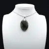 Pendentif ovale en Labradorite - 0