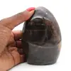 Roche de Microcline noire polie - 1