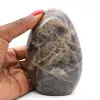 Pierre naturelle de Microcline noire - 1