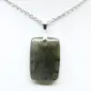 Pendentif rectangle en labradorite - 2