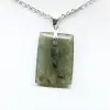 Pendentif rectangle en labradorite - 2