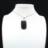 Pendentif rectangle en labradorite - 1