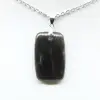 Pendentif rectangle en labradorite - 1