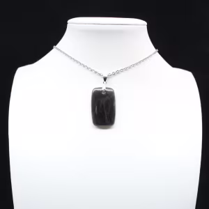 Pendentif rectangle en labradorite