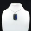 Pendentif rectangle en labradorite - 2