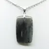 Pendentif rectangle en labradorite - 1