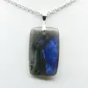 Pendentif rectangle en labradorite - 2