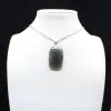 Pendentif rectangle en labradorite - 0