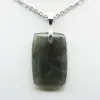 Pendentif rectangle en labradorite - 2