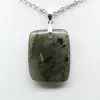 Pendentif rectangle en labradorite - 2