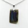Pendentif rectangle en labradorite - 2