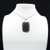 Pendentif rectangle en labradorite - 4