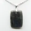 Pendentif rectangle en labradorite - 1