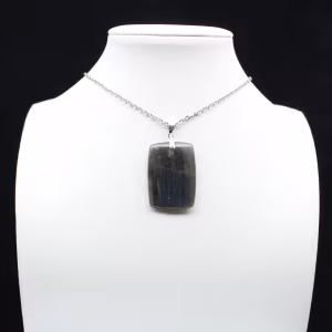 Pendentif rectangle en labradorite