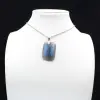 Pendentif rectangle en labradorite - 5