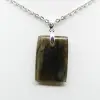 Pendentif rectangle en labradorite - 2
