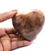 Coeur en pierre de microcline de Madagascar - 1