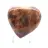 Coeur en pierre de microcline de Madagascar