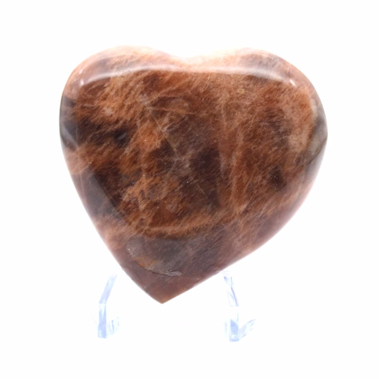 Coeur en pierre de microcline de Madagascar
