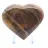 Coeur en pierre de lune noire