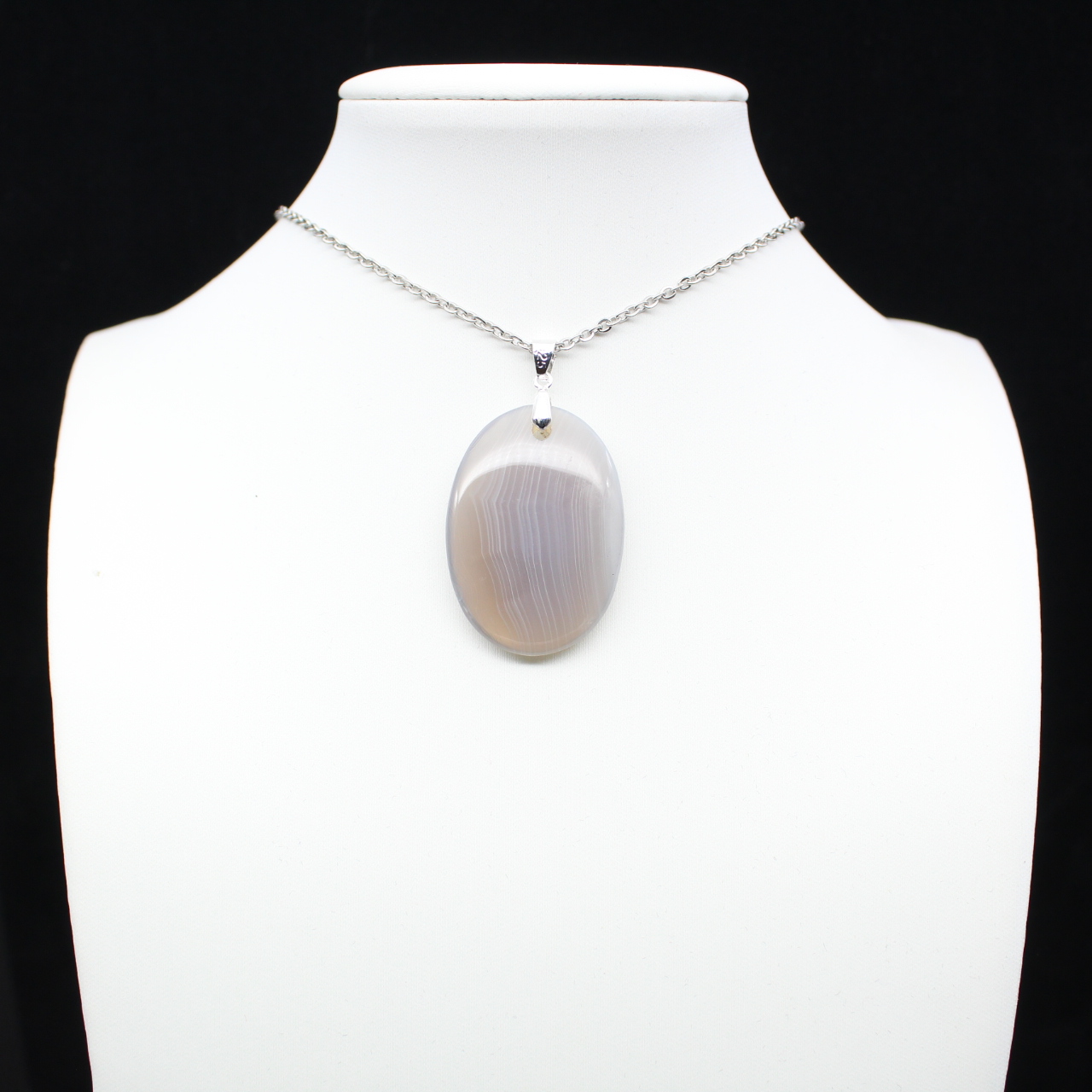 Pendentif en agate rubanée