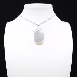 Pendentif en agate rubanée