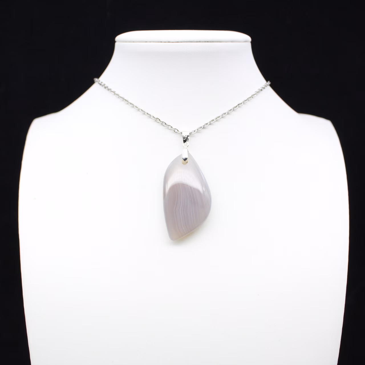 Pendentif en agate rubanée