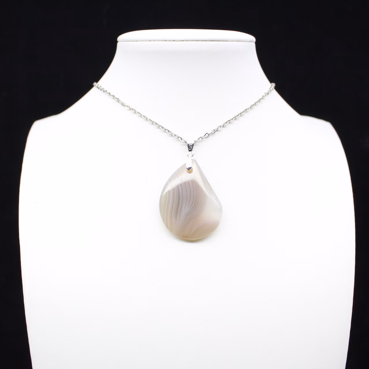 Pendentif en agate rubanée