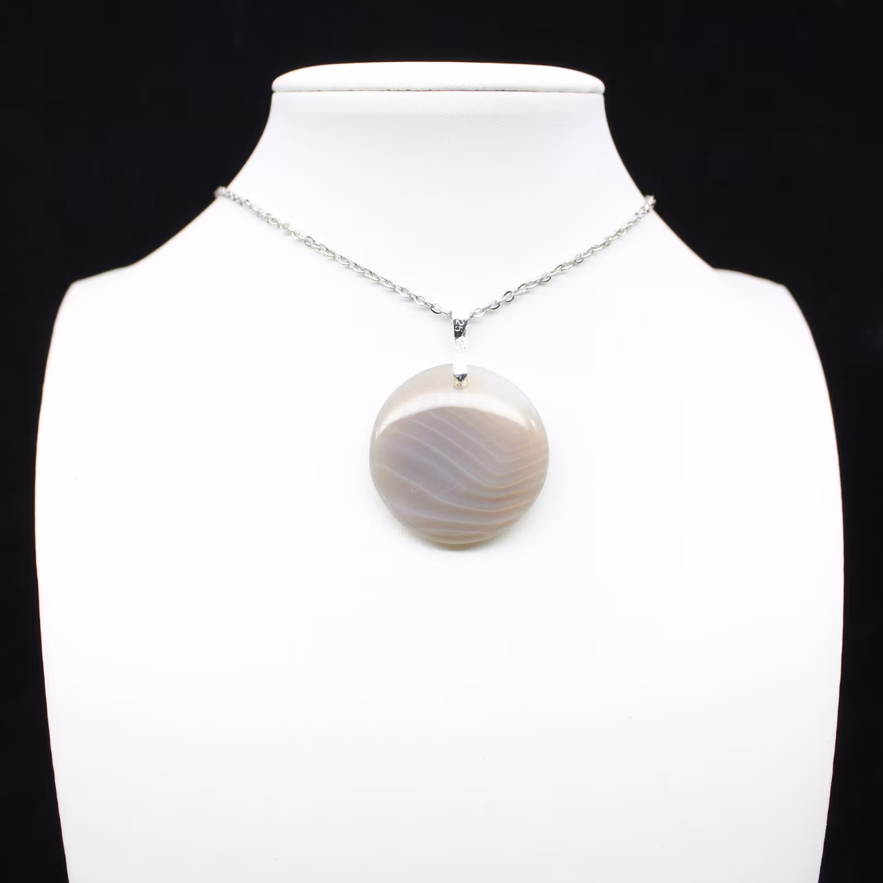 Pendentif en agate rubanée