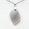 Pendentif en agate rubanée - 1