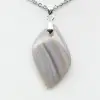 Pendentif en agate rubanée - 1