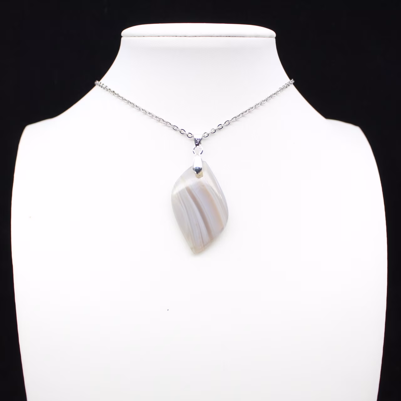 Pendentif en agate rubanée