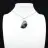 Pendentif de jaspe kambamba de forme de lune