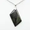 Pendentif de jaspe kambamba de forme de losange - 1