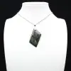 Pendentif de jaspe kambamba de forme de losange - 2