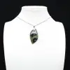 Pendentif de jaspe kambamba en forme de feuille - 2