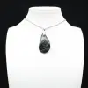 Pendentif de jaspe kambamba en forme de goutte - 0