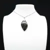 Pendentif de jaspe kambamba en forme de flamme - 0