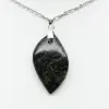 Pendentif de jaspe kambamba en forme de flamme - 1