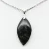 Pendentif de jaspe kambamba en forme de feuille - 1