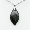 Pendentif de jaspe kambamba en forme de feuille - 1