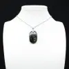 Pendentif de jaspe kambamba de forme ovale - 0
