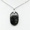 Pendentif de jaspe kambamba de forme ovale - 1